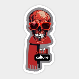 Red Skull Culture, Festival t-shirts, Unisex t-shirts, tees, men's t-shirts, women's t-shirts, summer t-shirts, trendy t-shirts, gift ideas Sticker